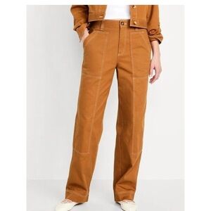 High Rise Straight Leg Utility Pants
